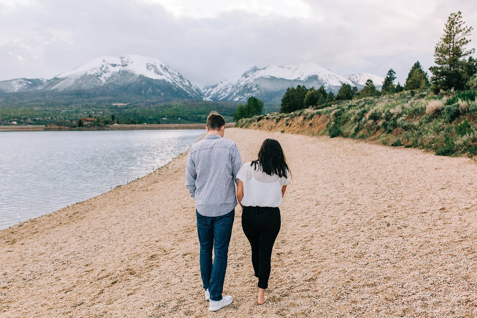 Lake Dillon engagement photos in the summer