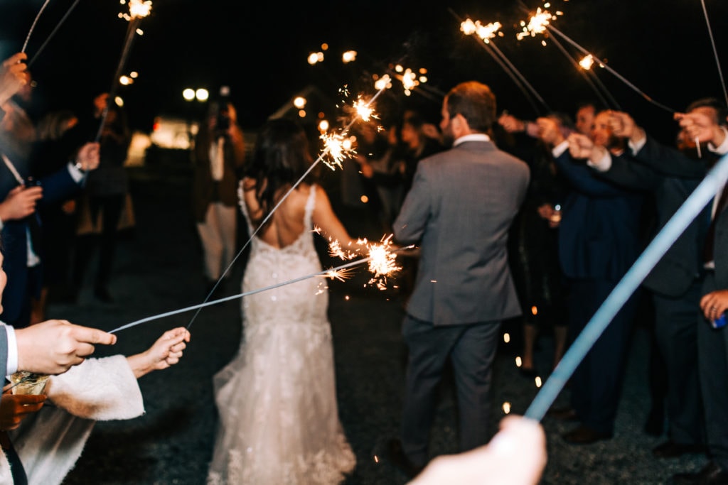 Sparkler Send off alternatives for a wedding send off