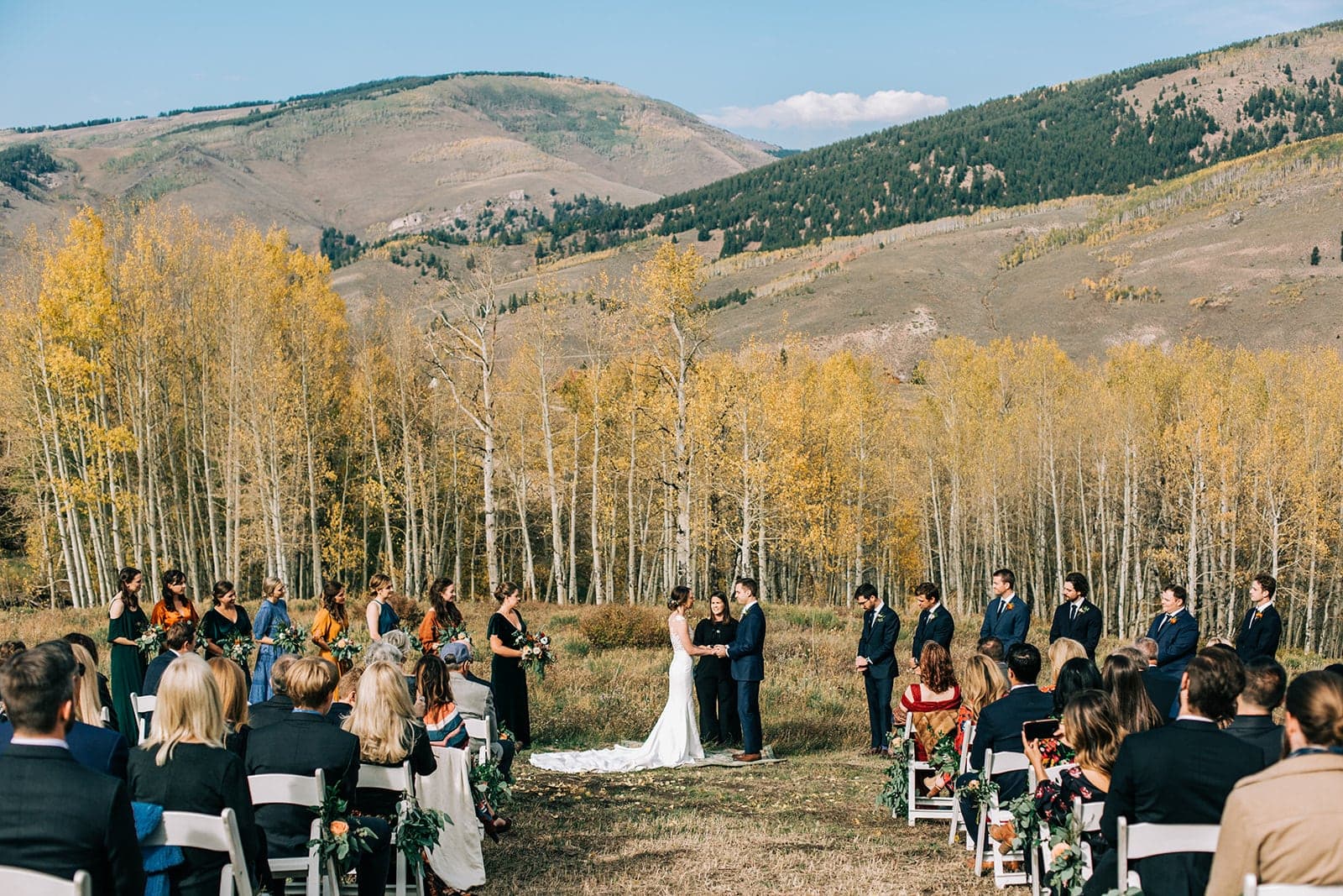 Wedding ceremony in Crested Butte